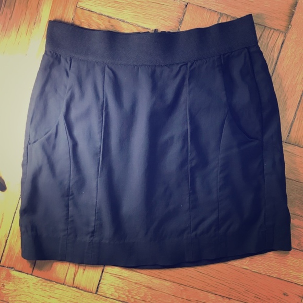 Helmut Lang black miniskirt w. pockets size 0